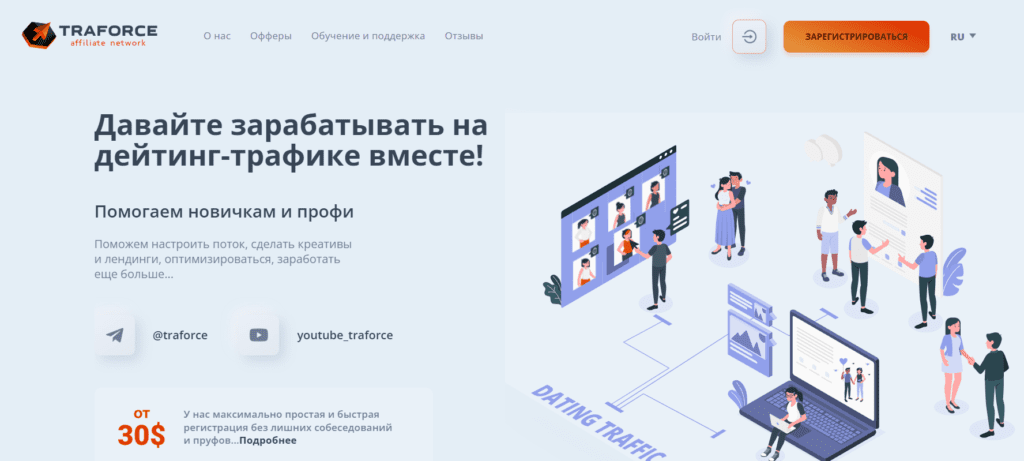 трафорс партнерка